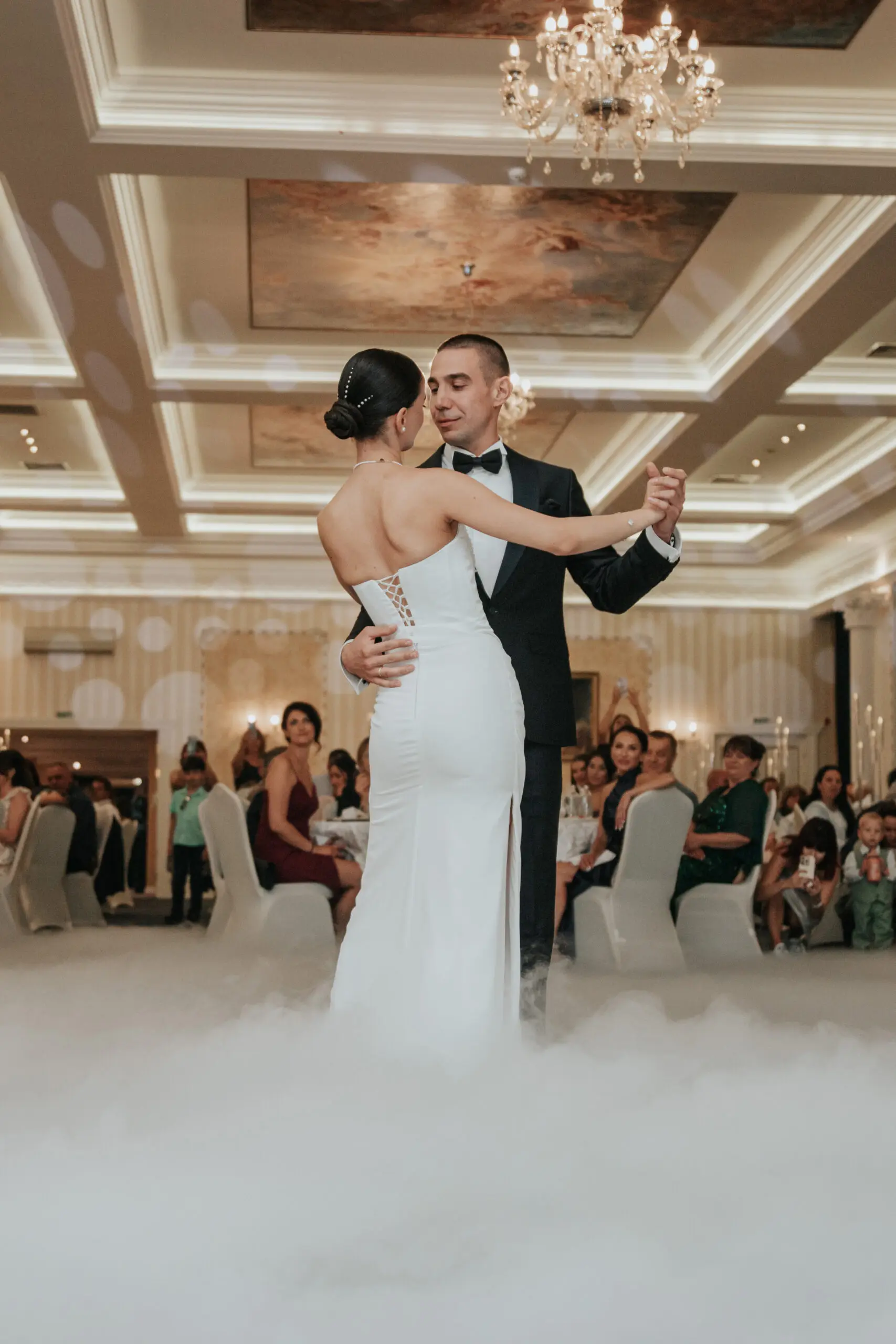 A couple during their first dance